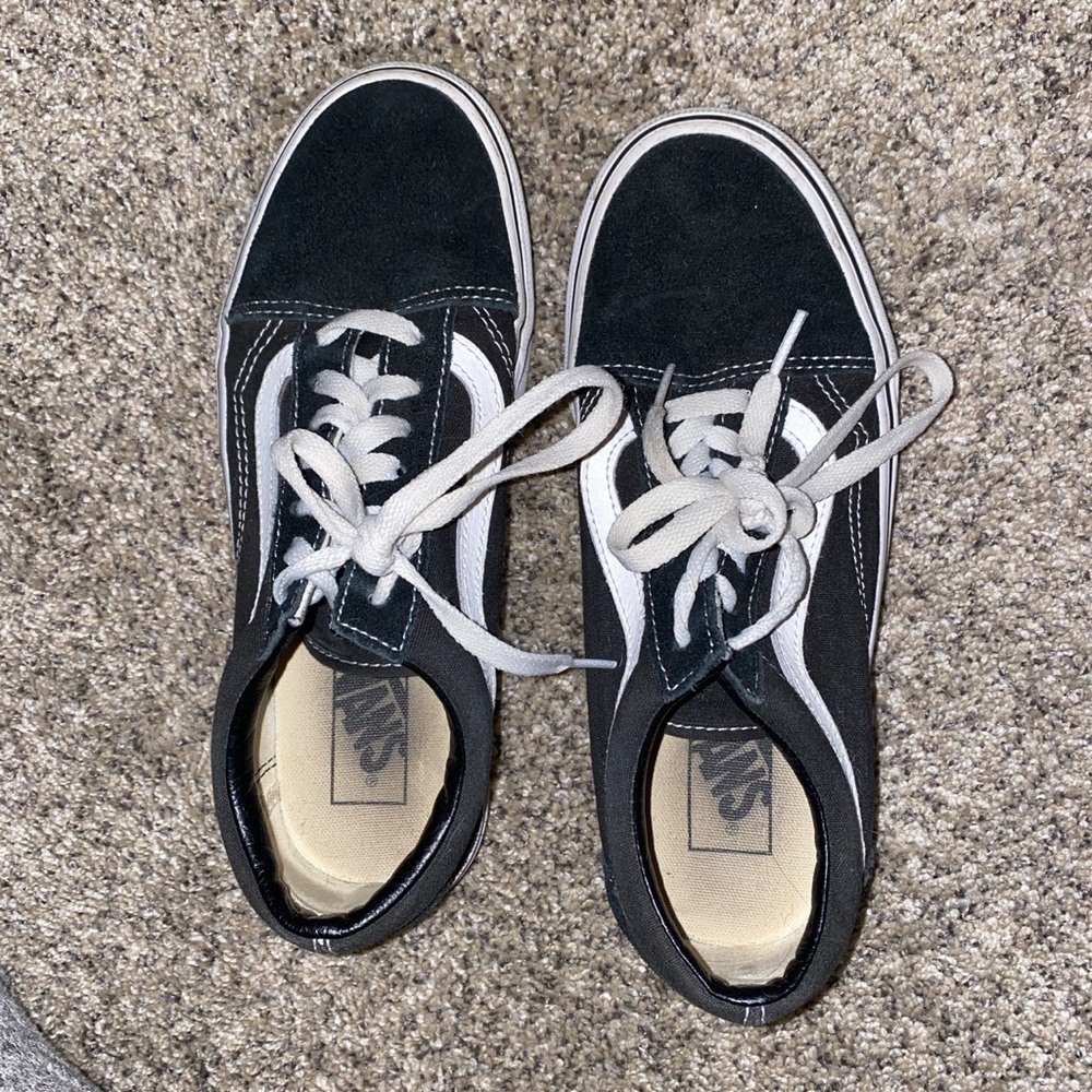 Black and white vans